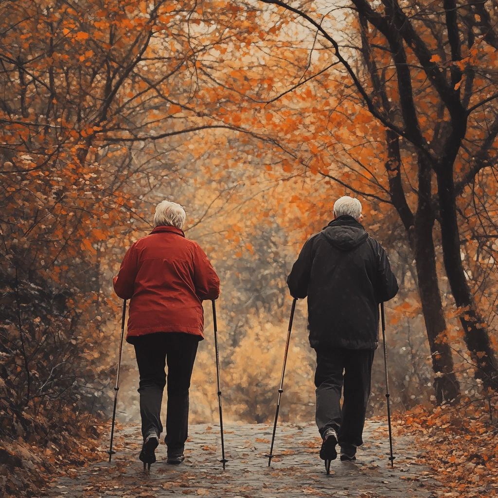 Скандинавська ходьба для активних пенсіонерів